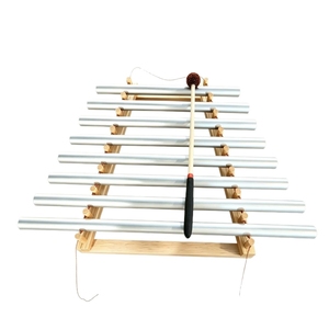 Wholesale 8‑Note Aluminum Sound <b>Chime</b> Bar Wooden Frame Hand‑held <b>Wind</b> <b>Chime</b> Sound Healing Therapy Percussion Instrument - Product Image 1