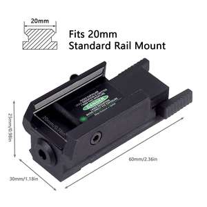 טקטי usb קטן לייזר אדום מסלול נמוך המראה החיצוני תלוי למטה מראה לייזר ירוק חיצוני - Product Image 5