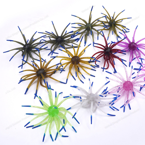 En stock, vente en gros, OEM, leurres <span class=keywords><strong>de</strong></span> pêche TPE bicolores 20mm, leurres souple type oursin <span class=keywords><strong>de</strong></span> mer pour <span class=keywords><strong>la</strong></span> pêche au <span class=keywords><strong>dorade</strong></span>, au bar et au mandarin - Product Image 2