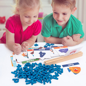 Juego de Bloques de Madera para Aprender a Escribir, 26 Letras del <span class=keywords><strong>Alfabeto</strong></span>, Juguete Educativo Montessori para Niños de 3+ Años - Product Image 4