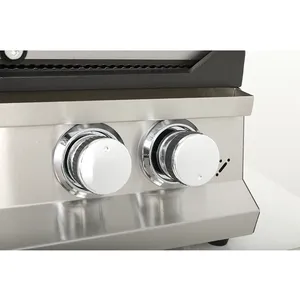 Machine à Panini Professionnelle à Gaz, Grill Rainuré Complet, 2 Brûleurs, pour Panini et Hamburgers, Modèle 500R - Product Image 5