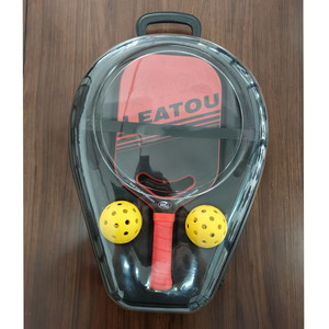 Leatou Pickleball Paddle Carbon Fiber 41,5x18,8 cm Équipement d'entraînement antidérapant avec balles et sac de transport - Product Image 1