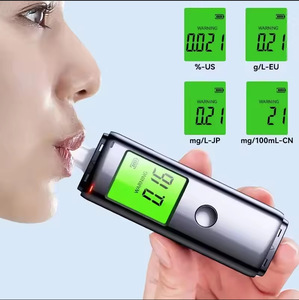 Alat Tes Alkohol untuk Pemeriksaan Mengemudi Dalam Keadaan Mabuk, Breathalyzer, Detektor Alkohol Presisi Tinggi untuk Penggunaan di Rumah, Model Layar <span class=keywords><strong>Digital</strong></span> Terbaru - Product Image 5