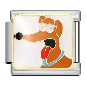 Breloques modulaires italiennes carrées Les Simpsons en acier inoxydable pour la création de bijoux DIY - Product Image 4