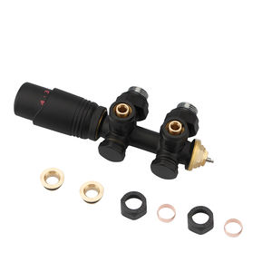 अंडरफ्लोर हाइड्रेनिक हीटिंग केंद्रीय प्रणाली के लिए पीतल थर्मोस्टैटिक रेडिएटर एच वाल्व पीतल - Product Image 3