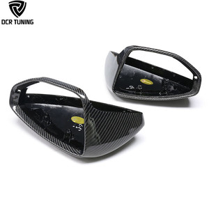 Copertura Specchietto Auto in Fibra di Carbonio LHD di Ricambio per <span class=keywords><strong>Audi</strong></span> A6 S6 <span class=keywords><strong>RS6</strong></span> C8 A7 S7 RS7 A8 2018+ Guscio Specchietto Laterale Telaio Specchietto Retrovisore - Product Image 2