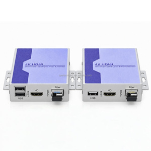 Extenseur de Fibre Optique 4K Non Compressé avec KVM USB SC Monofibre 20KM – Convertisseur Vidéo Audio Optique sur Fibre - Product Image 4
