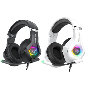 <span class=keywords><strong>Casque</strong></span> de jeu filaire circum-auriculaire avec son surround, <span class=keywords><strong>micro</strong></span> anti-bruit et éclairage RGB pour PC, PS5, PS4, Switch – Vente en gros directe usine - Product Image 1