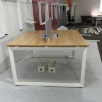 Pieds de table de travail modernes et durables en fer, les plus vendus, pour bureau à domicile, école, bureau, 2 personnes, vente en gros d'usine