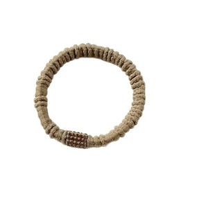Twisted Circle Braided Hair <b>Tie</b> Nylon Weaving Off White Black <b>Brown</b> Casual Headdress - Product Image 5