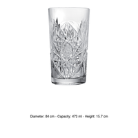 Verre à long drink Hobstar 47,3 cl H 15,7 cm Ø 8,4 cm