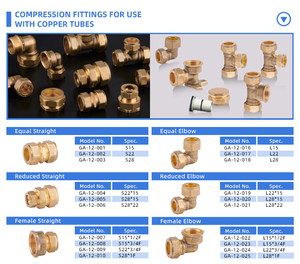 Nam Phi Cổ Brass Nén Phụ Kiện Cho Ống Đồng 15Mm 22Mm-Bsp Chủ Đề Nước Gas Ống Kết Nối - Product Image 5