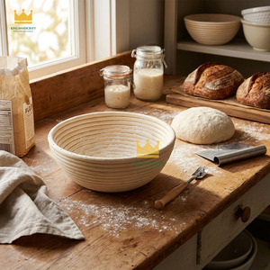 Customized Round Bread Banneton Anti-Spirit Basket Brotform Dough Rattan Bowl Bread Fermentation Basket Perfect for Artisan - Product Image 6