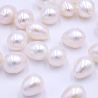 Perles d'eau douce naturelles, grandes perles rondes, en vrac, pierres simples, 8.0mm, vente en gros