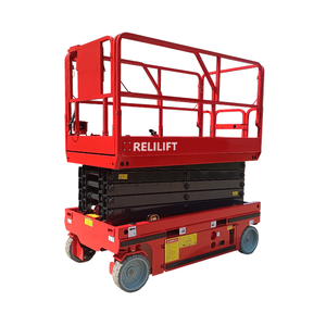 Piattaforma a forbice semovente |   Altezza di Lavoro 9,8m Capacità 320kg |   Acciaio ad Alto Tenore di Carbonio per Energia Elettrica |   Design Pieghevole per 2 Persone - Product Image 6