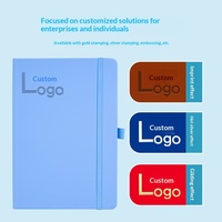 Carnet A5 en similicuir à lacets – Journal de travail et d'étude au design élégant, avec logo personnalisé, idéal comme cadeau