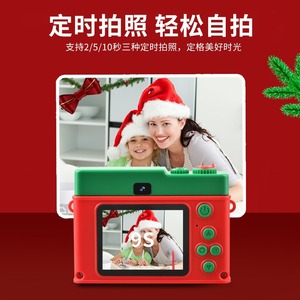 Kids Digital Camera Y3+ Red Christmas Santa Design Photo Video Music Game Toy - Product Image 3