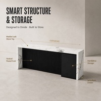 Armoire de rangement en bois minimaliste moderne pour bureau à domicile, hauteur réglable, tiroir verrouillable, murale, multifonctionnelle