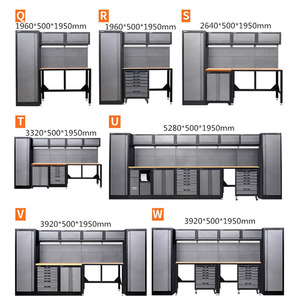 Bàn làm việc kết hợp tủ dụng cụ, hệ thống lưu trữ đồ nghề trong gara, làm bằng kim loại, chịu lực cao, dùng cho sửa chữa ô tô hạng nặng - Product Image 4