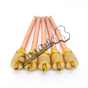 Vanne de <span class=keywords><strong>charge</strong></span> et d'accès en cuivre 1/4 pour la réfrigération et la climatisation - Product Image 1