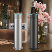 Grossiste Hôtel de luxe Diffuseur intelligent d'arômes sans eau pour tour d'huiles essentielles Diffuseur d'arômes cylindrique noir argenté pour métal