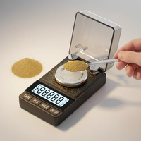 Balance de poche numérique en acier inoxydable 50g/0,001g pour bijoux et laboratoire, haute précision, mini, alimentée par piles, rétroéclairée