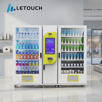 Máquina Expendedora Automática Combinada de Gran Capacidad 24h para Snacks, Bebidas y Alimentos, Venta al por Mayor para Lugares Públicos