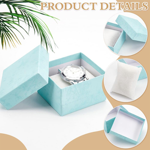 Y833 Bán Buôn Biểu Tượng Tùy Chỉnh Kraft Tông Đồng Hồ Lưu Trữ Hộp Đồng Hồ Sang Trọng Hộp Quà Tặng Với Vải Không Dệt Đệm Cho Quà Tặng Cho - Product Image 3