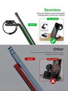 Samsung S24 S23 için <span class=keywords><strong>3</strong></span> in 1 kablosuz şarj Ultra/S22/S21/not 20/Z Flip 6/Z Fold 6 Galaxy İzle 7 Pro için hızlı şarj istasyonu - Product Image 4