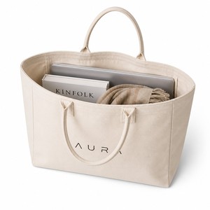 Bolsa de Lona <span class=keywords><strong>para</strong></span> la Playa con Diseño de Transferencia Térmica, Ecológica, <span class=keywords><strong>para</strong></span> Compras Diarias, Almacenamiento de Artículos de Oficina, Bolsa de Mano - Product Image 2