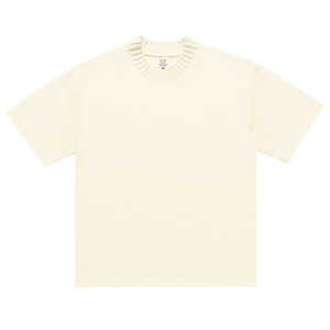 เสื้อยืดโอเวอร์ไซส์ผู้ชาย แขนสั้น คอโอ ผ้าคอตตอน 100% ลายตัวอักษร  สำหรับฤดูร้อน  แบบหนา  ถักทออย่างดี สไตล์สตรีทแวร์ - Product Image 1