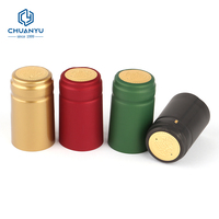 Capsules thermorétractables en PVC personnalisées, bon marché, vente en gros d'usine, pour bouteilles de vin, de vodka, de gin et de rhum