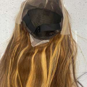 Pelucas de Cabello Humano con Frente de Encaje Completo de <span class=keywords><strong>Vietnam</strong></span> en Colores Piano para Mujeres Negras - Product Image 6