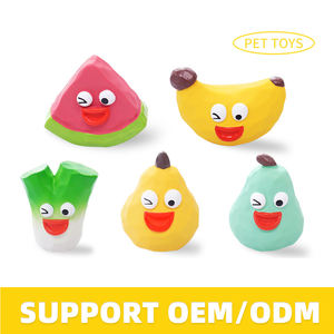 Üretici toptan sevimli meyve tasarım gıcırtılı çiğnemek köpek lateks oyuncak - Product Image 5