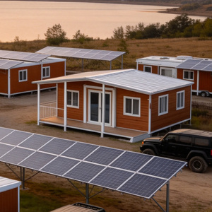 Maison conteneur autonome avec système solaire 10 kW, 4 chambres, extensible, préfabriquée, type capsule, <span class=keywords><strong>studio</strong></span>, clé en main, FOB CIF, livraison mondiale - Product Image 1