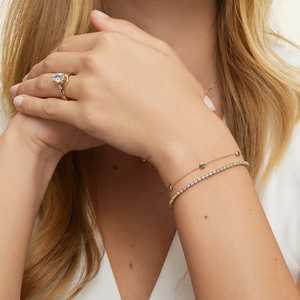 高级时装925银镀金5A立方氧化锆珠切割钻石珠宝网球手链男女手链 - Product Image 4