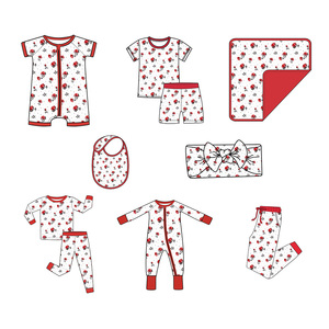 Conjunto de Pijamas de Bambú Listo para Enviar para Bebés, Niños y Niñas, Caja Misteriosa de Navidad, Tejido Transpirable con Dibujos Animados, Sin Reseñas Aún - Product Image 1