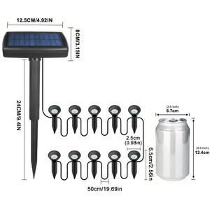 Lumières solaires de pelouse de route de décor de jardin de trottoir Ip44 imperméable <span class=keywords><strong>enterré</strong></span> <span class=keywords><strong>extérieur</strong></span> mené - Product Image 1