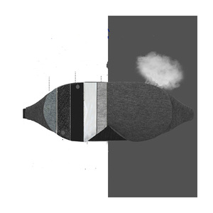 Masque pour les yeux en coton respirant avec pont nasal et design anti-lumière pour un sommeil profond - Product Image 3