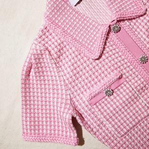 Robes élégantes de haute qualité avec poche, robe élégante rose, robe décontractée slim pour femmes - Product Image 4