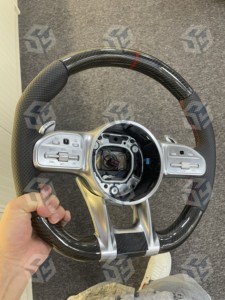 Volante Clase A Clase C Clase E Clase S GLA GLB GLC GLE Grande G Nuevo volante de fibra de carbono AMG para Benz - Product Image 6