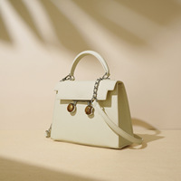 Sac bandoulière tendance en polyester doublé avec fermeture éclair pour femme, style classique, mini sac à bandoulière en cuir à imprimé palmier