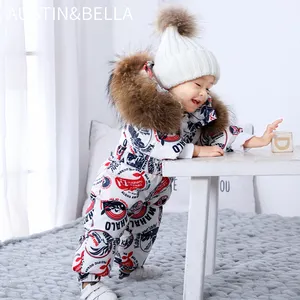 2023 Best Selling Inverno Bebê Queimado Manga Com Fur Romper Bodysuit Natal Santa Padrão Recém-nascido Quente Bell Sleeve