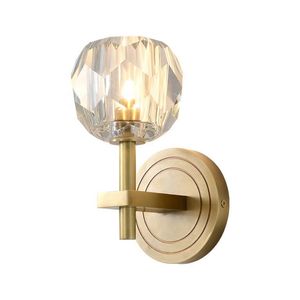 Nouveau Design Luminaire Moderne Maison Lumières Lampe led induction bulle cristal or extérieur applique murale 30x14x14cm - Product Image 2