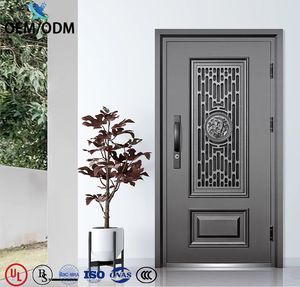 Vente OEM/OEM Maison <span class=keywords><strong>turque</strong></span> Design moderne Entrée avant en métal inoxydable Portes blindées de sécurité incendie en acier pour maisons - Product Image 3
