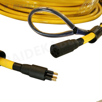 Câble de liaison ROV PAIDE nouvelle tendance 3x2x23AWG à 6 conducteurs en cuivre torsadé, isolation PE, double gaine PUR, gaine en maille Kevlar