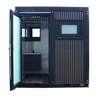 Toilettes mobiles écologiques portables au design traditionnel avec équipements de douche complets pour usage public