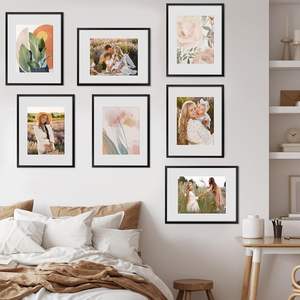 Cadre photo écologique de <span class=keywords><strong>3</strong></span> pièces 11x14 avec tapis 8x10 et 11x14 <span class=keywords><strong>Collage</strong></span> Design montage mural en bois d'art diamanté - Product Image 6