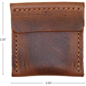 Bolsa de almacenamiento de anillos de cuero estilo retro europeo y americano, bolsa de embalaje para joyas, bolsa para anillos de compromiso, bolsa para anillos de pareja. - Product Image 5