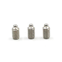 Vis de réglage à ressort à tête hexagonale et pointe sphérique longue en acier inoxydable 304 316, filetages 1/4-20, 3/8-16, M3, M4, M5, M6